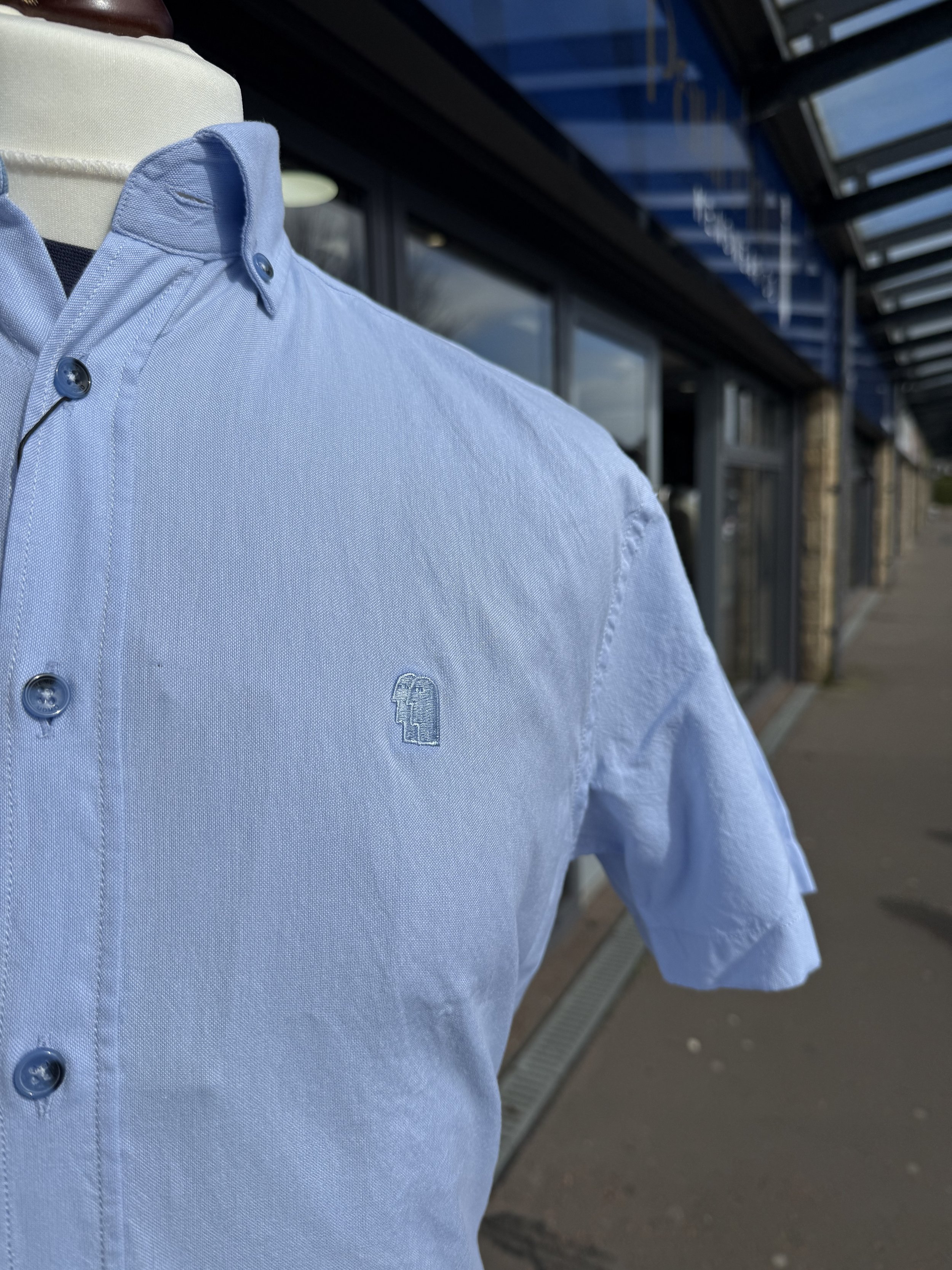 Remus Uomo Blue Short Sleeve Shirt