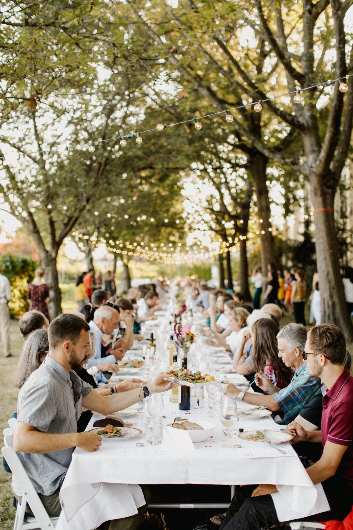 Fresh Roots longtable dinner, photo by Britney Gill