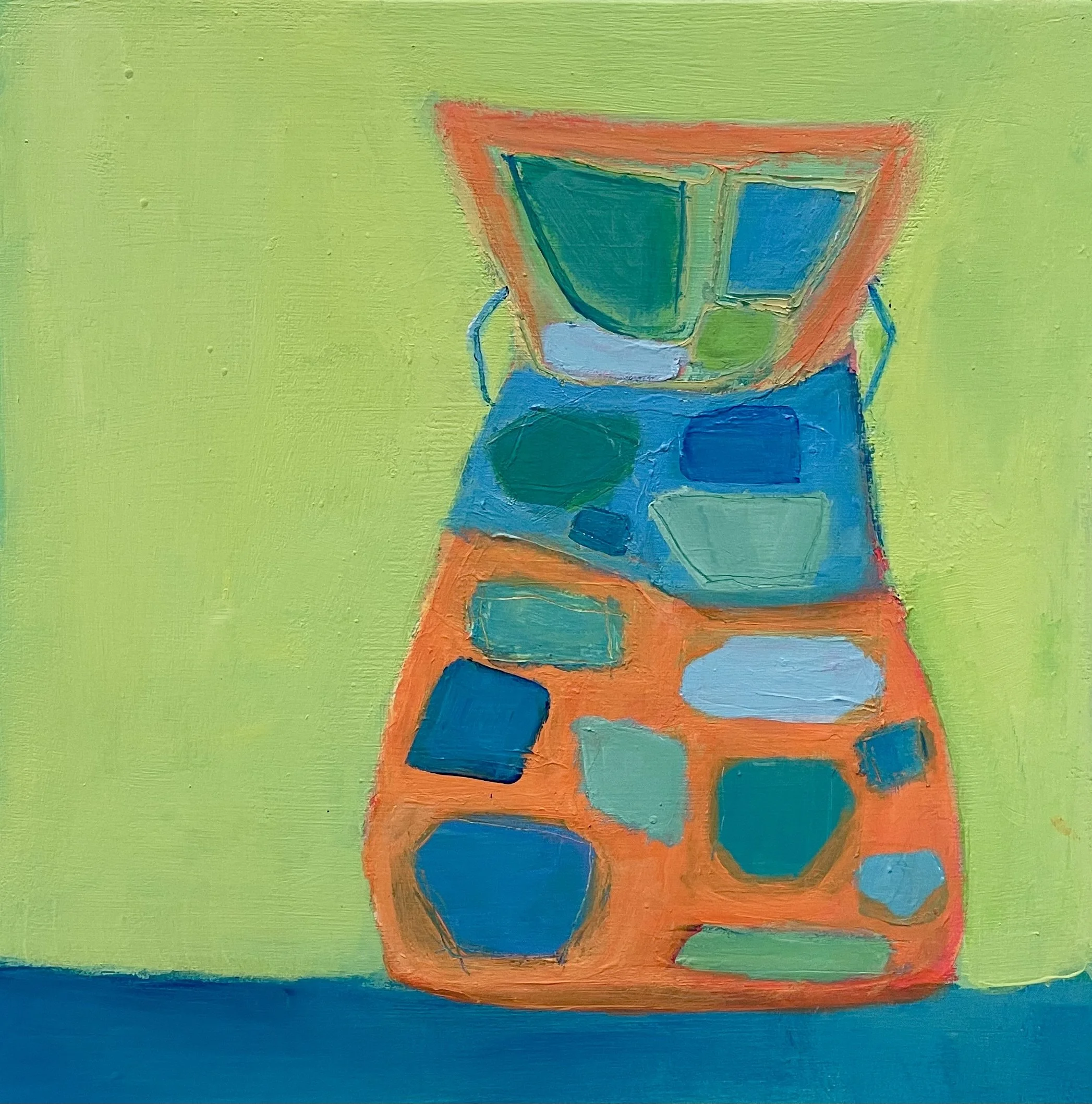 Jarrah: Bejewelled, 12"x 12" x 1.5" acrylic on cradled birch panel.