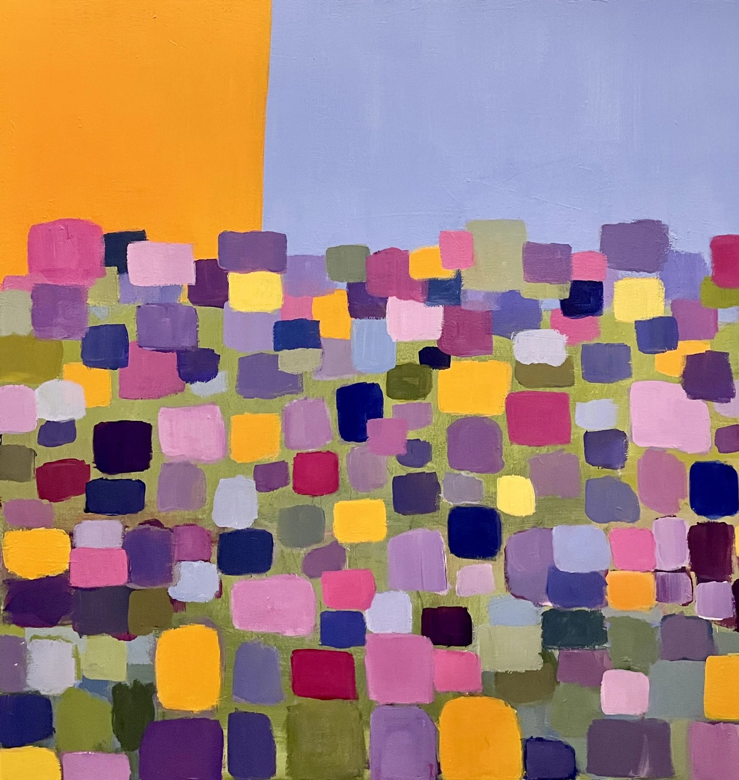 Meadow of the Springs, 36" x 36", acrylic on canvas