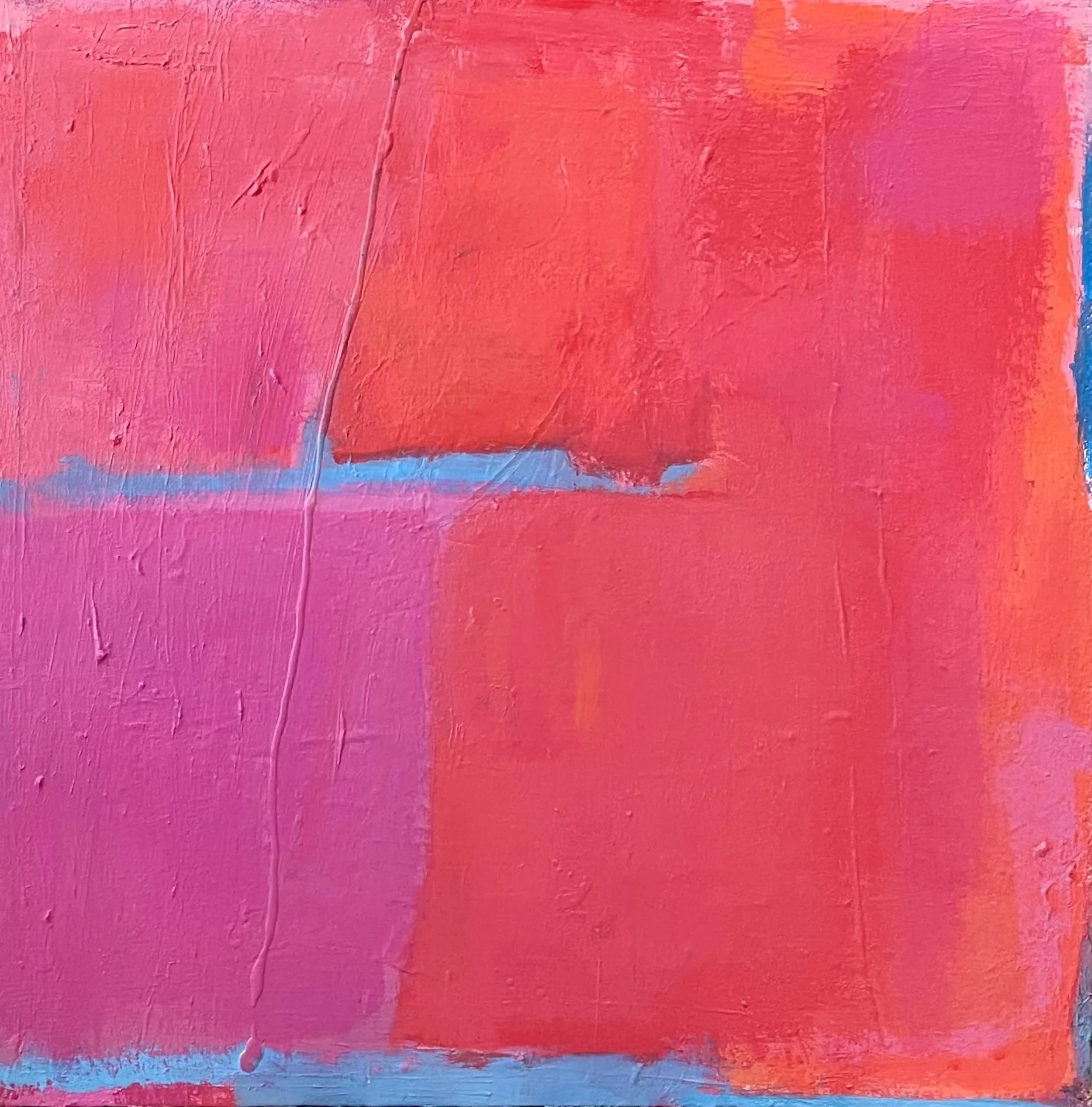 This Fractured Heart, acrylic on canvas, 24" x24", sold