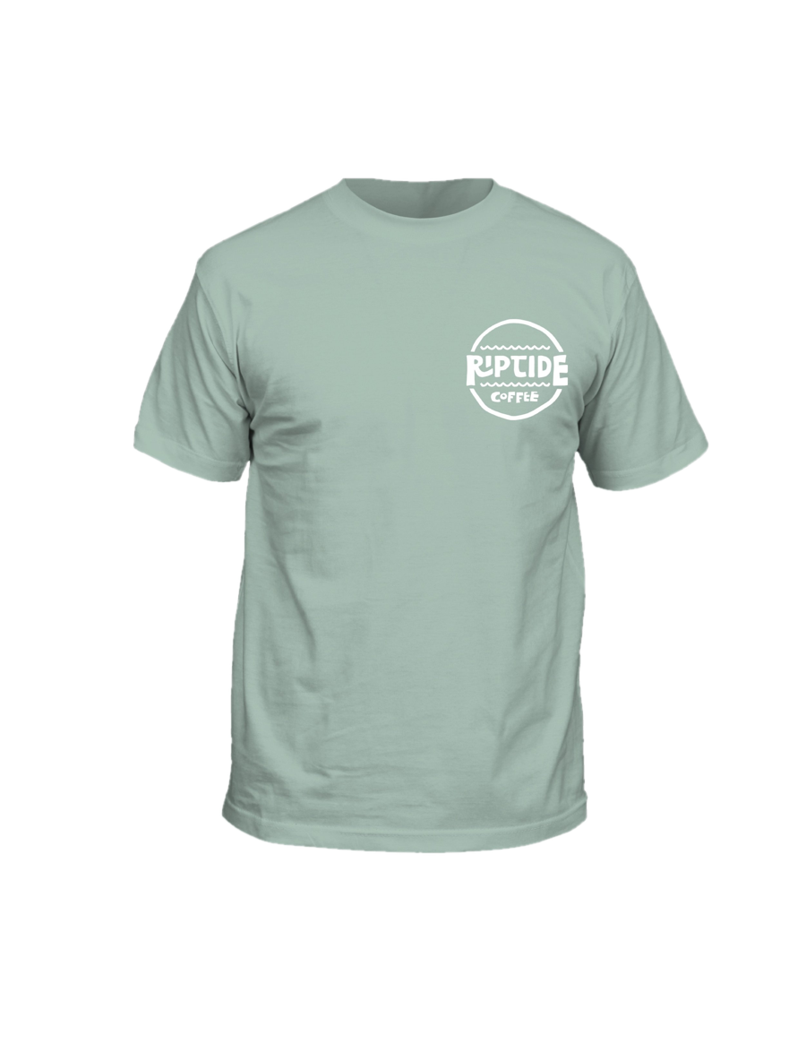 Custom printed tee for Riptide Coffee by Weekday Promotions