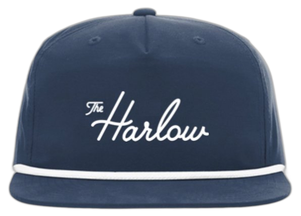 Custom embroidered rope hat for The Harlow by Weekday Promotions