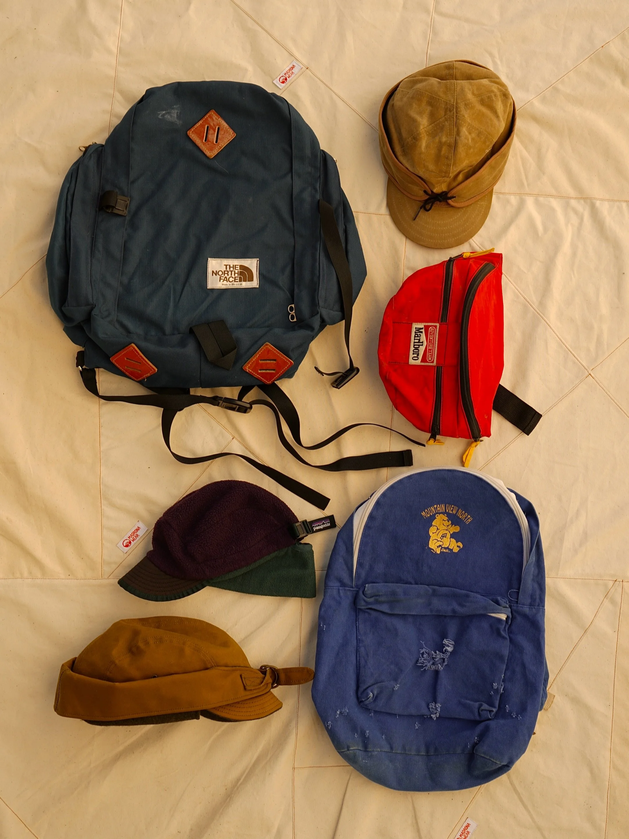 Madrona fits 10.6.26🔥 These items aren&rsquo;t for sale&hellip; yet, but they will be on the 14th. First come first served as always. 
-West

Outfit 1:
- Vintage North Face backpack $NFS
- Vintage Stormy Kromer hat $NFS
- Marlboro fanny pack $NFS
- 