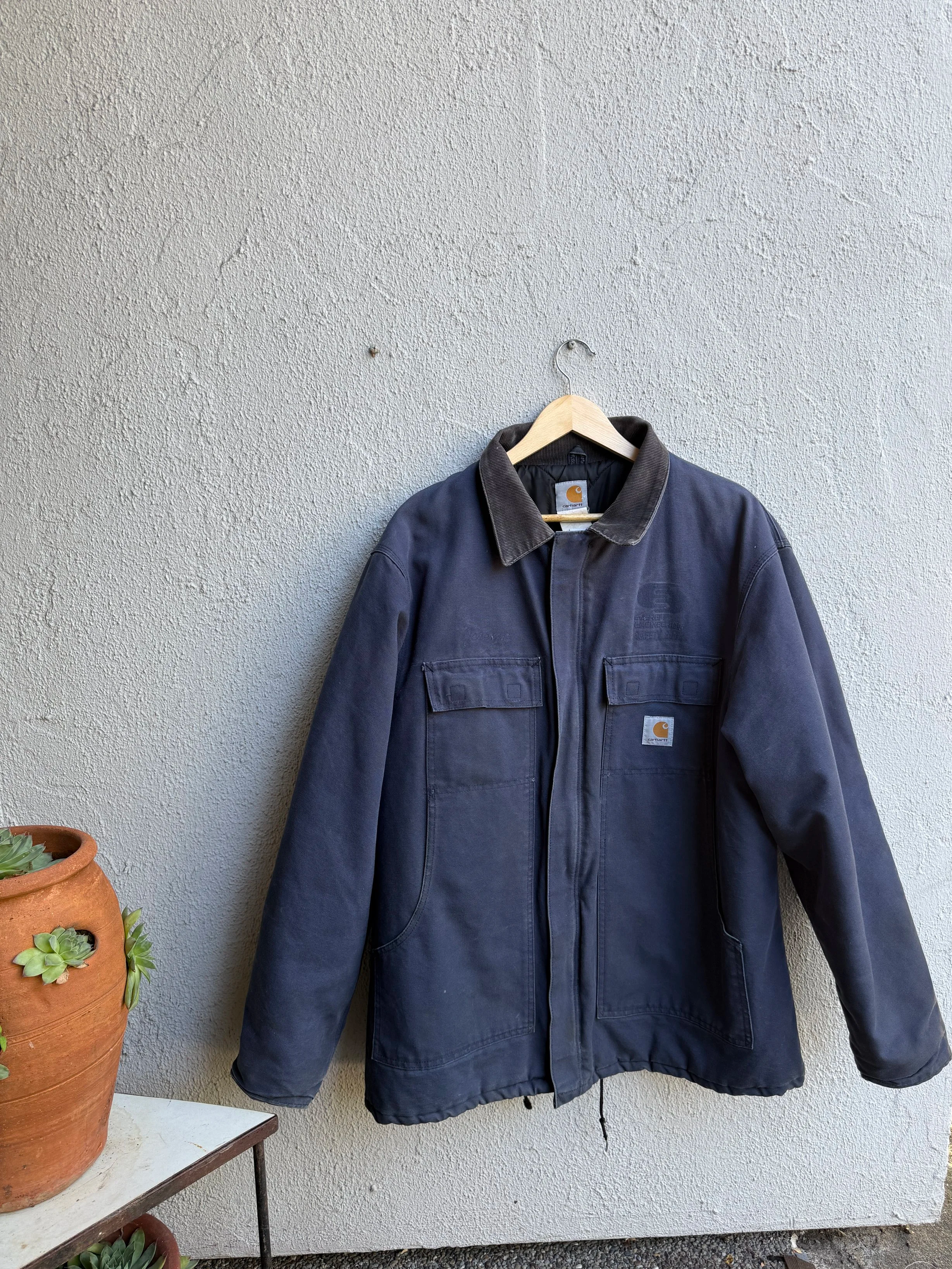 Carhartt Navy Blue Canvas Jacket