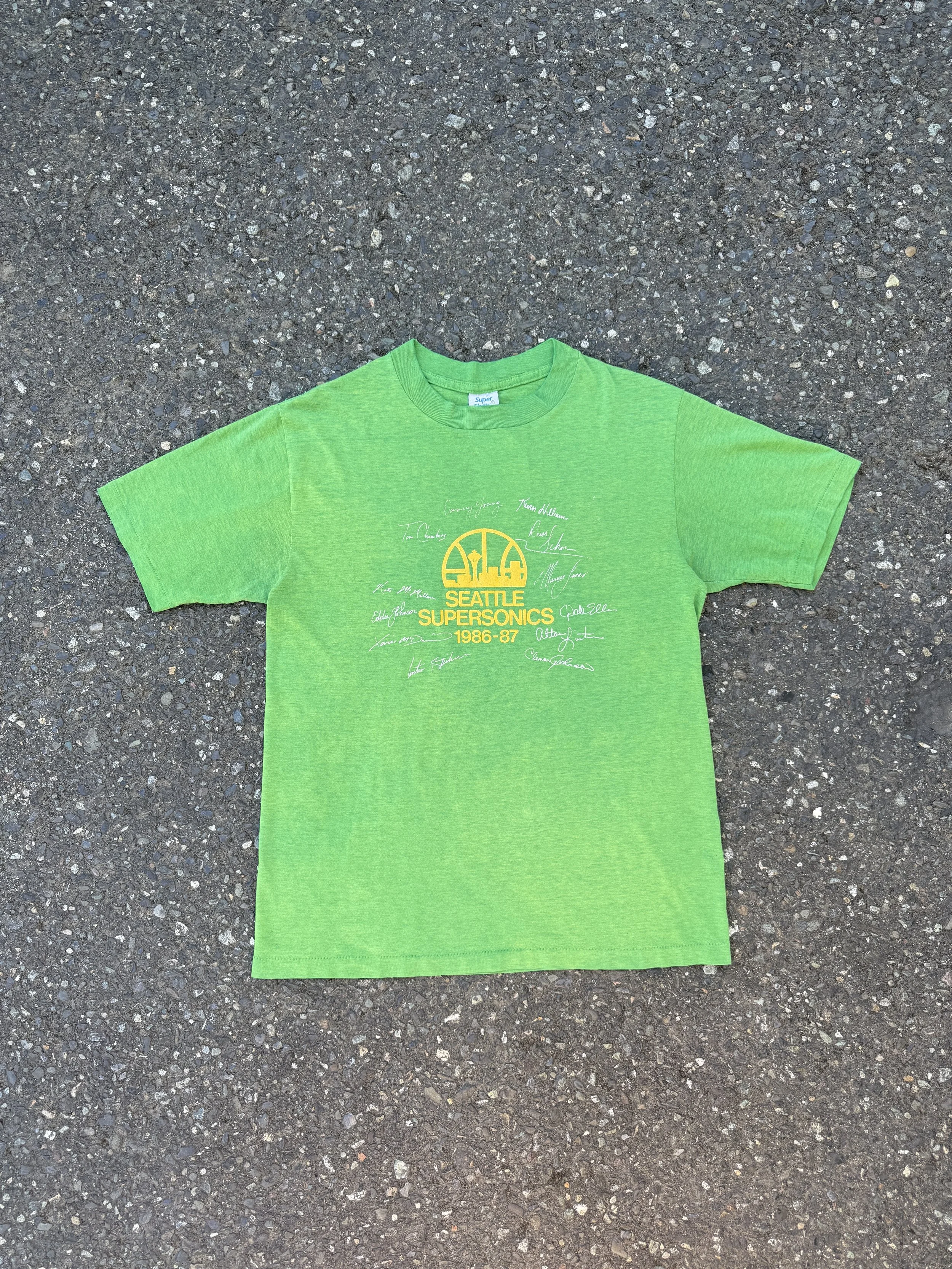 Vintage Seattle Supersonics 1986-87 Season Tee