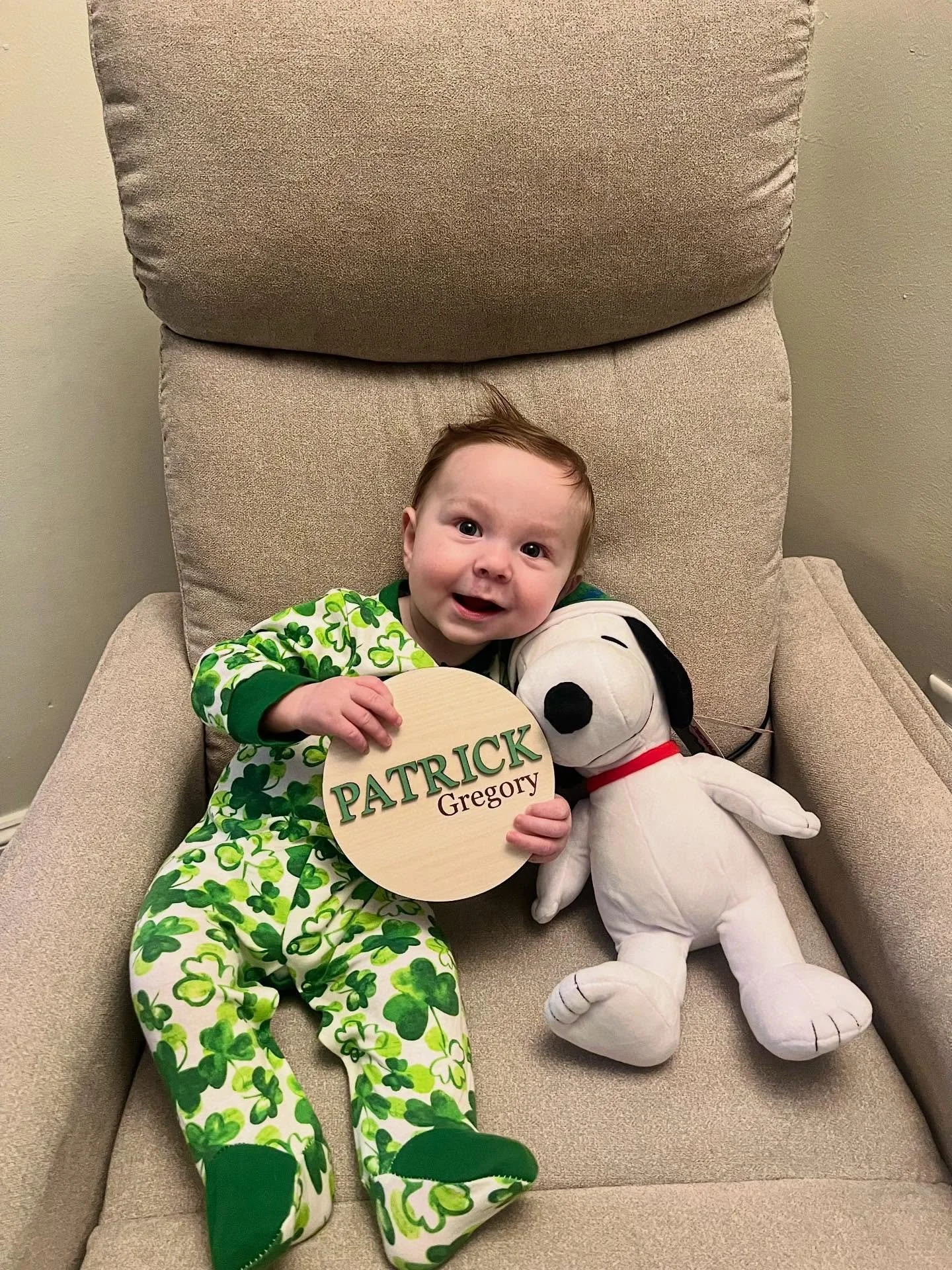 7 months old 🍀 If you need a smile, this guy is always willing to share one!