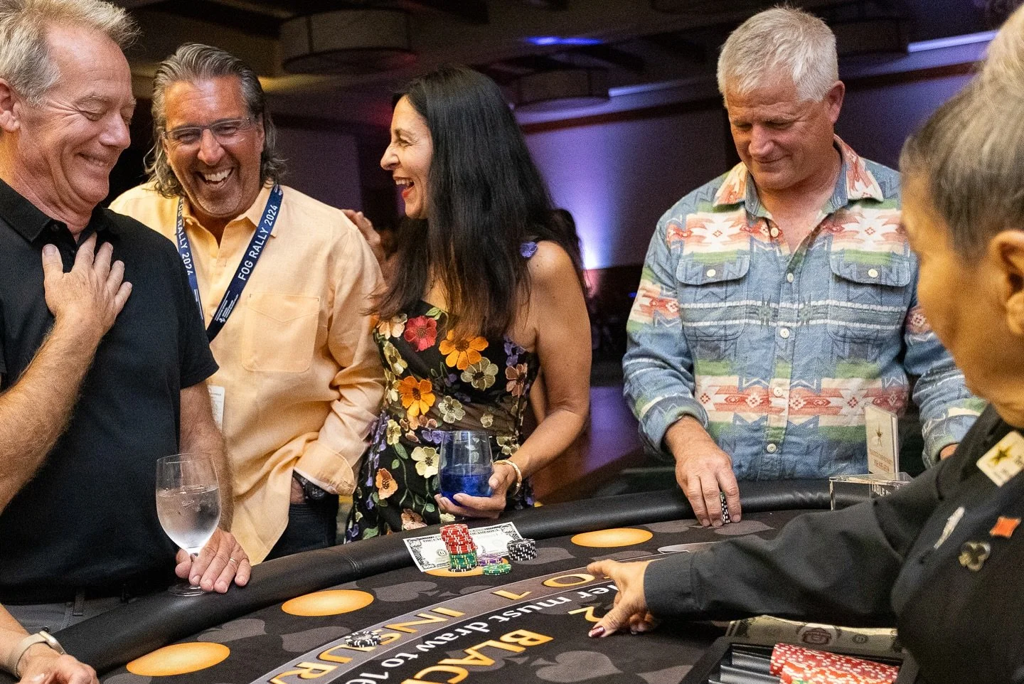 Viva la Fiesta! 🎲💃🌙
 FOG RALLY 2024 lit up The Ritz-Carlton Lake Tahoe with an unforgettable Latin Casino Night&mdash;a high-energy evening of dancing, dining, and a little friendly gambling under the stars.

From roulette tables to the dance floo