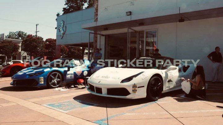 Where the FOG RALLY transformation begins. 🏎️✨

Every year, FOG RALLY Drivers gather at @ferrarisiliconvalley for breakfast and our annual Stickering Party&mdash;the moment our Ferraris receive the sponsor liveries they&rsquo;ll proudly carry throug