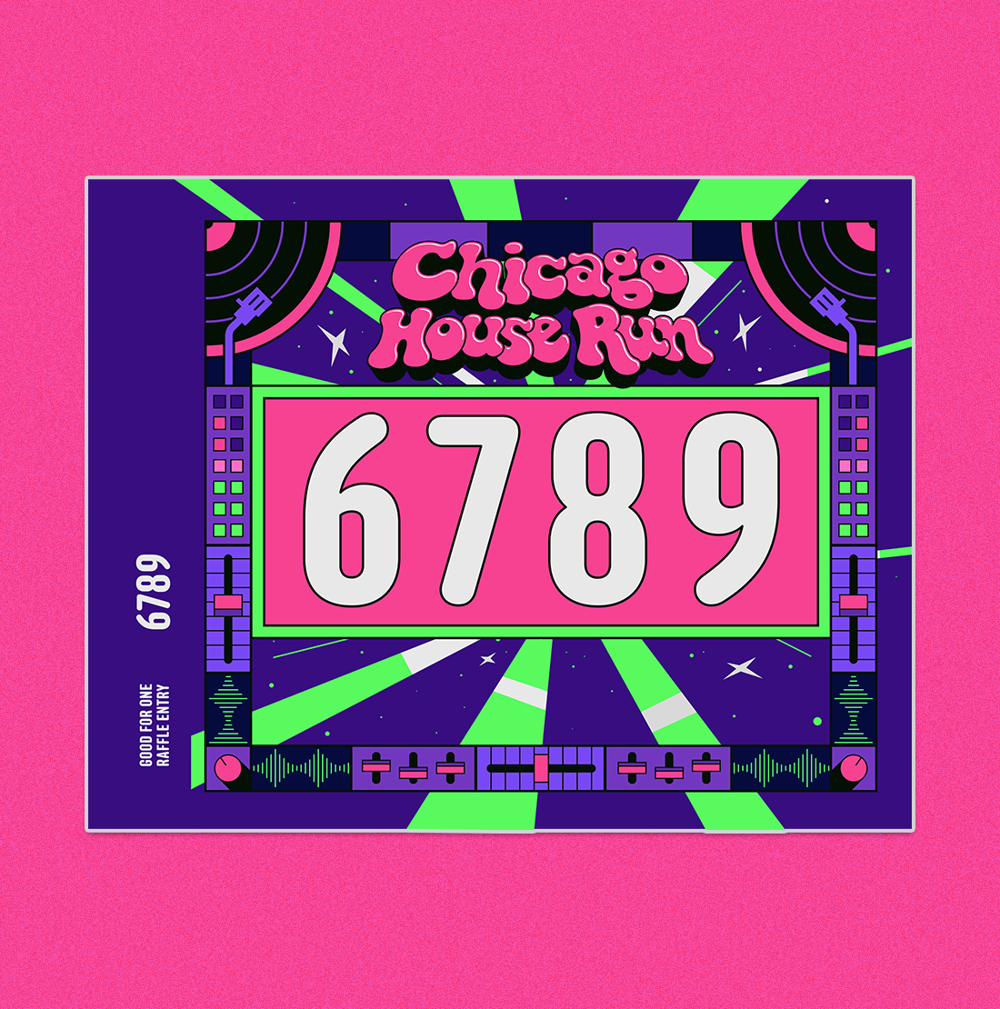 Chicago House Run Race Bib