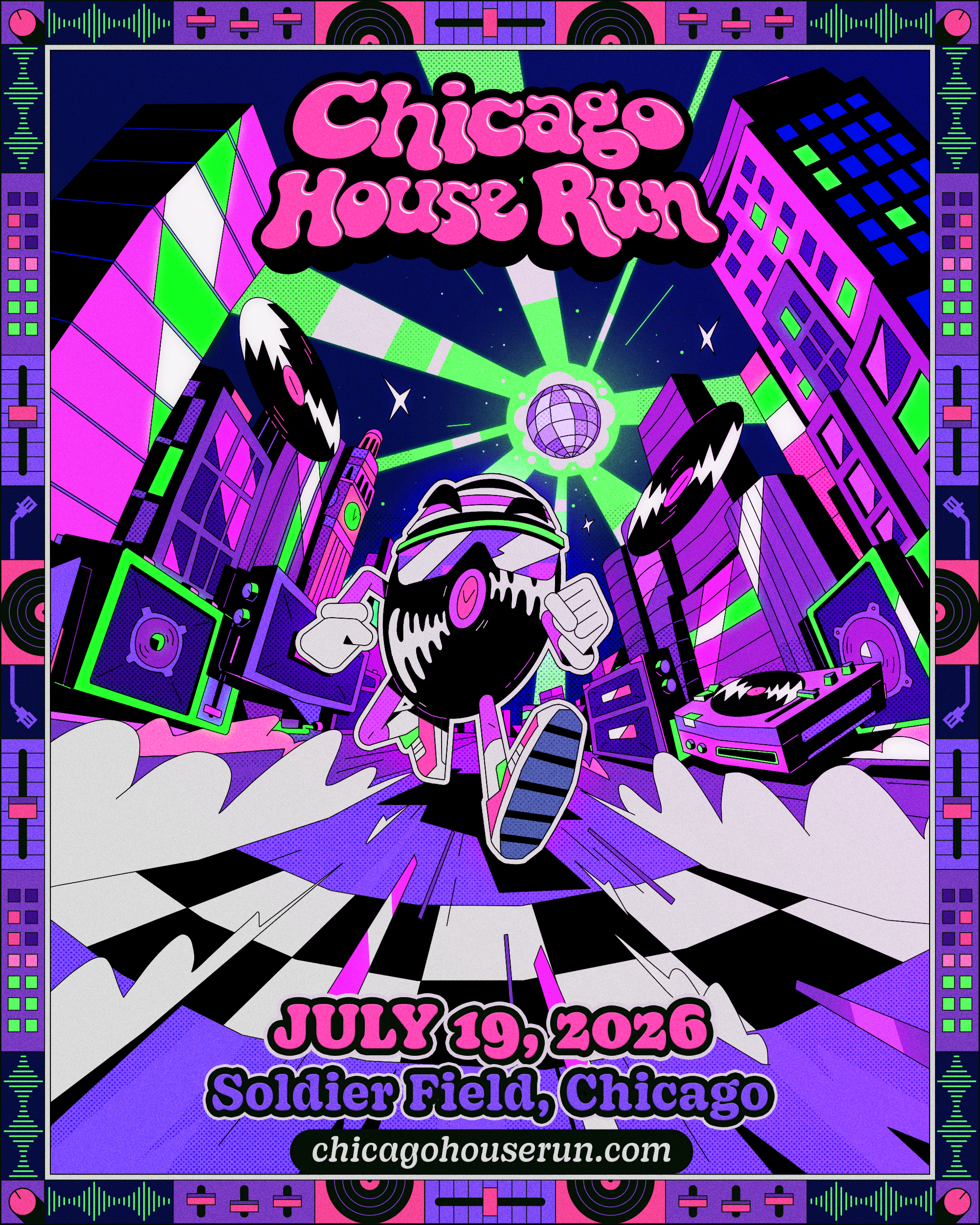 Chicago House Run 2026 Flyer, July 19, 2026 at Soldier Field, Chicago