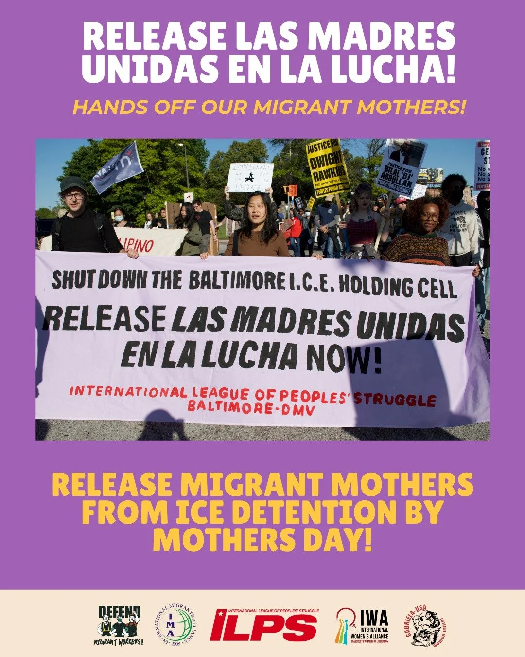 💜 RELEASE LAS MADRES UNIDAS EN LA LUCHA! 💜

📢 Join the fight and sign on to demands: https://tinyurl.com/lasmadresunidas

Throughout 2025 and into 2026, the attacks on our communities have escalated with military-style raids, forced disappearances