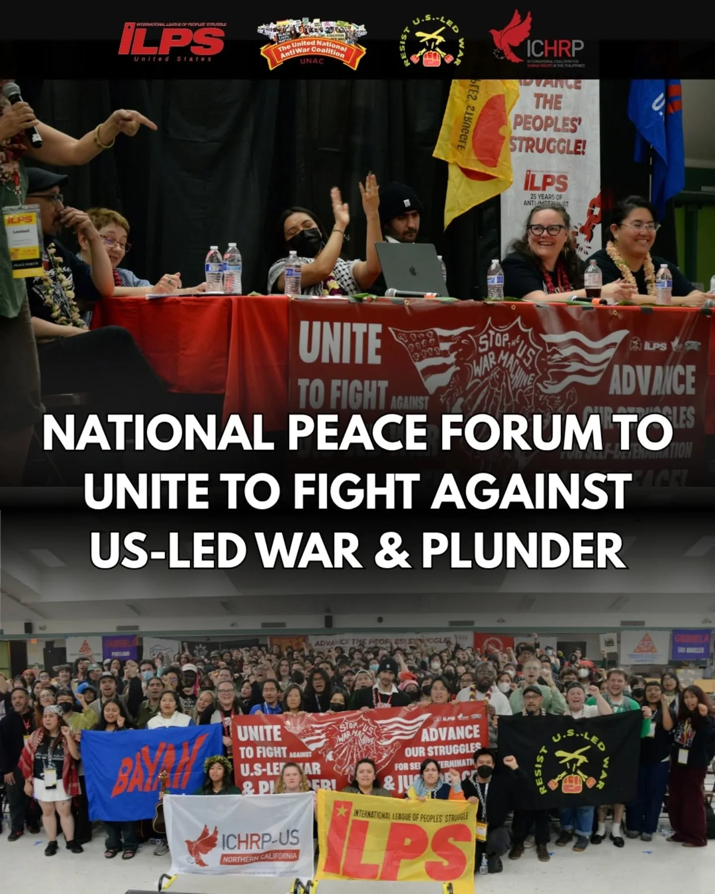 On Saturday May 30th, the first National Peace Forum brings together hundreds from different movements and organizations across the country under the banner Unite to Fight Against US-Led War &amp; Plunder! The people are organizing and taking their f