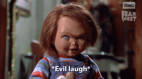 Laugh Chucky GIF by AMC Networks.gif