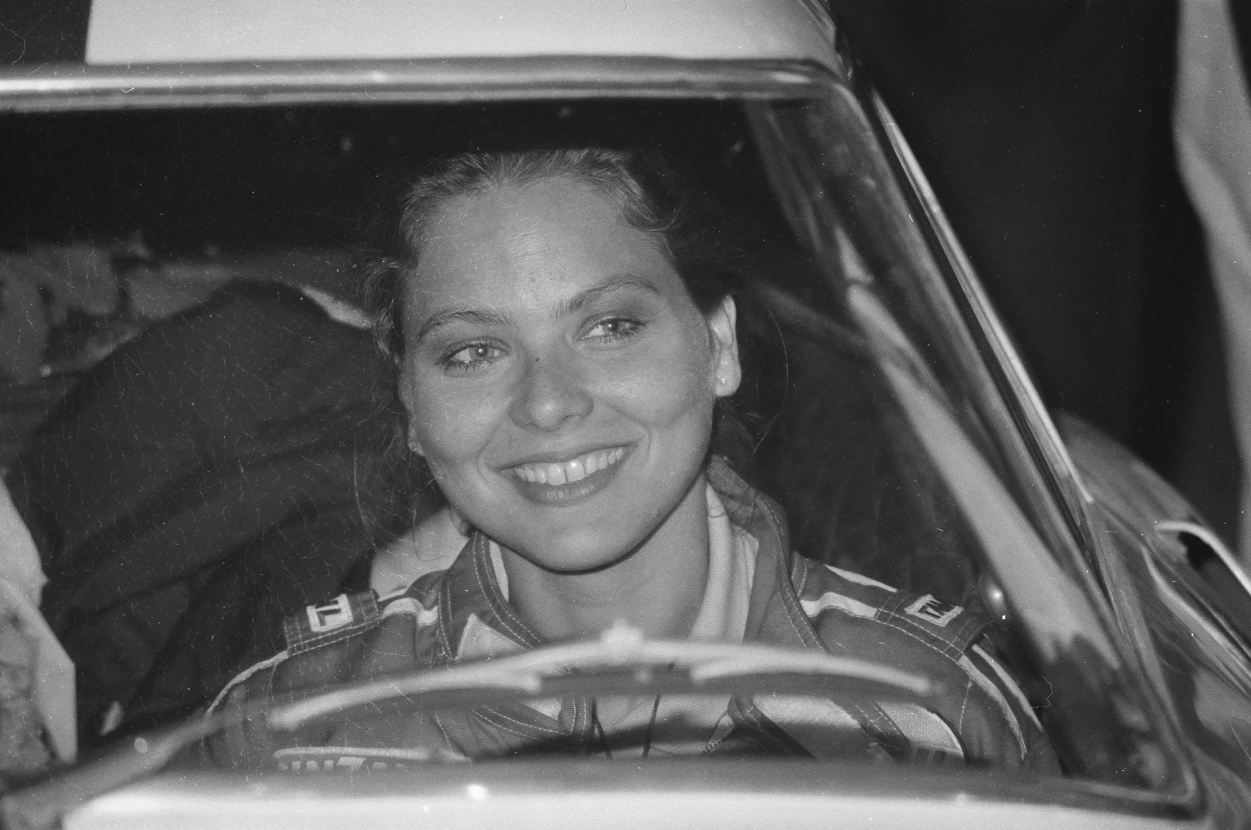 Ornella Muti at the Mille Miglia 1990 in a Ferrari 166 MM/53 Vignale Spyder