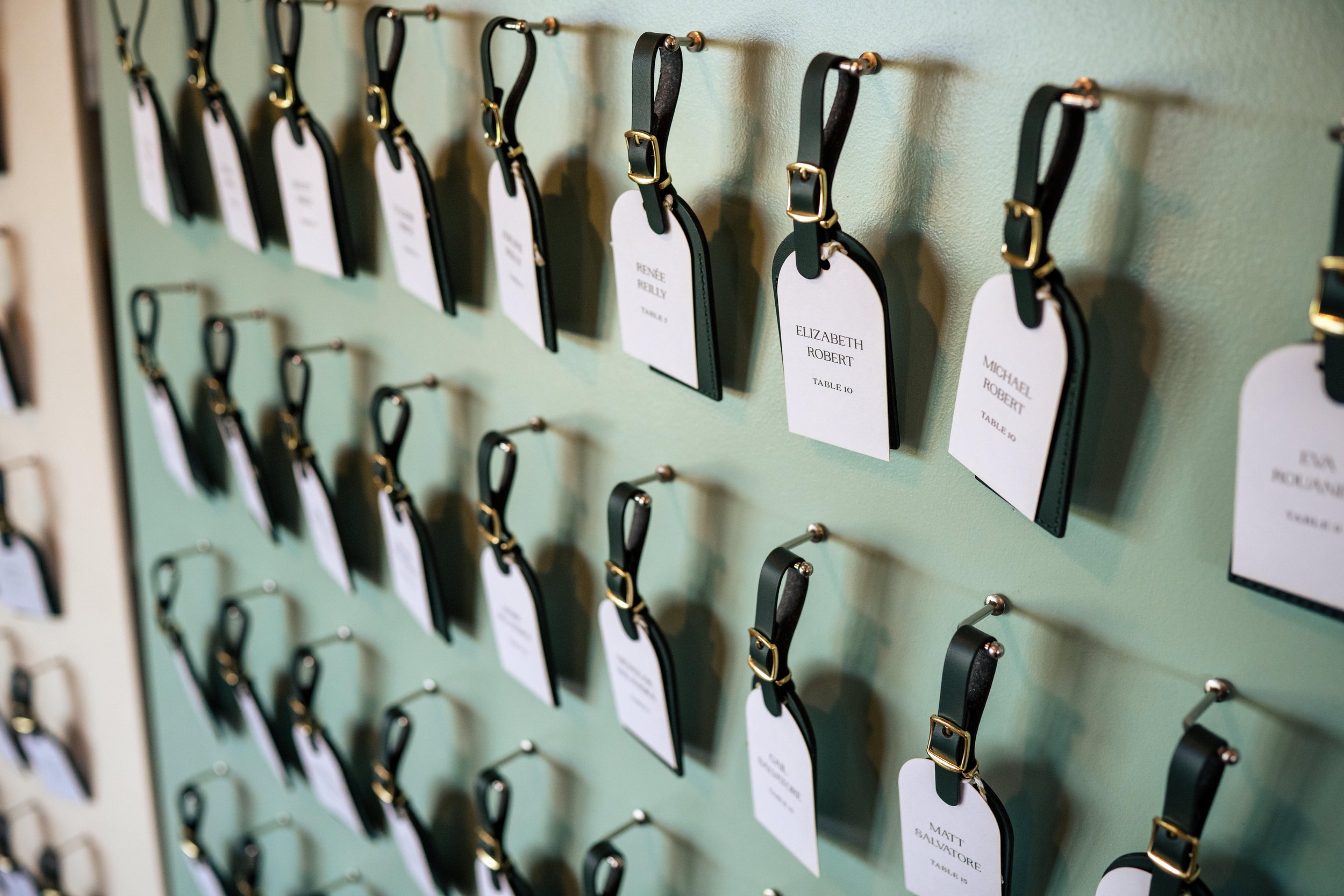 Individual L hooks for easy grab + go guest experience