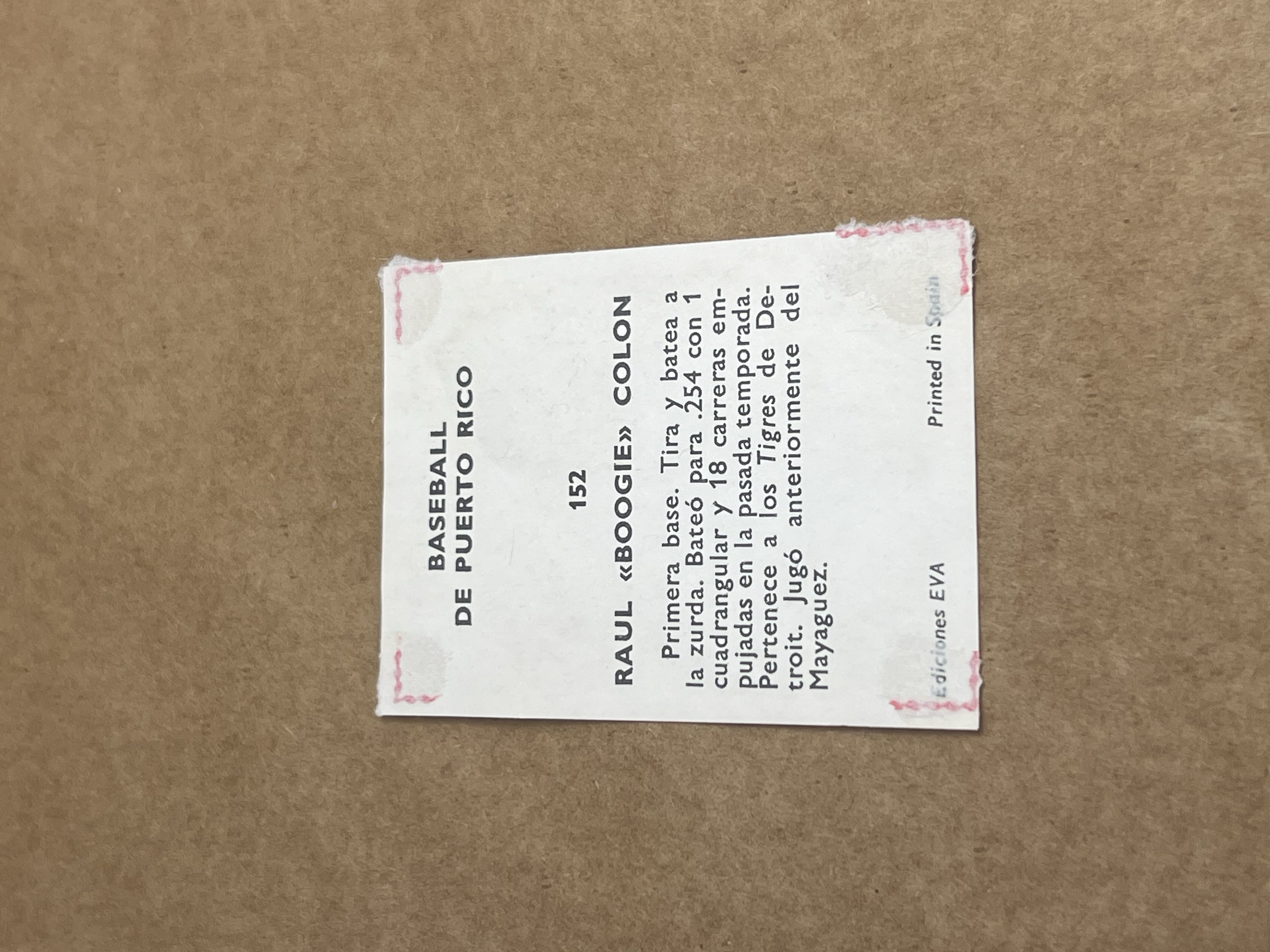 Raul %22Boogie%22 Colon Baseball Puerto Rico Ediciones Eva Set 1970s aprox Back.png