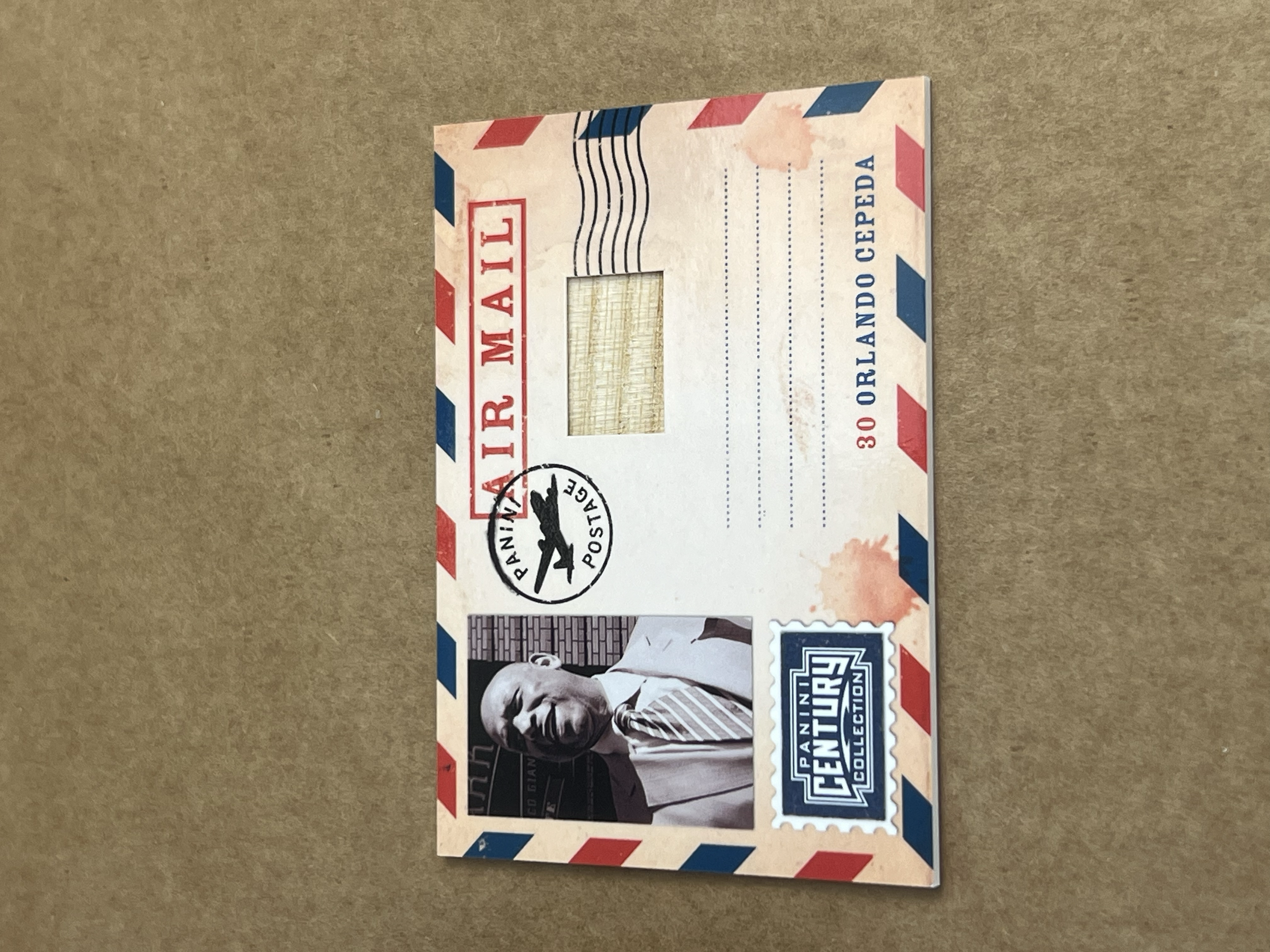 Orlando Cepeda Baseball bat relic Panini 2010 Front.png