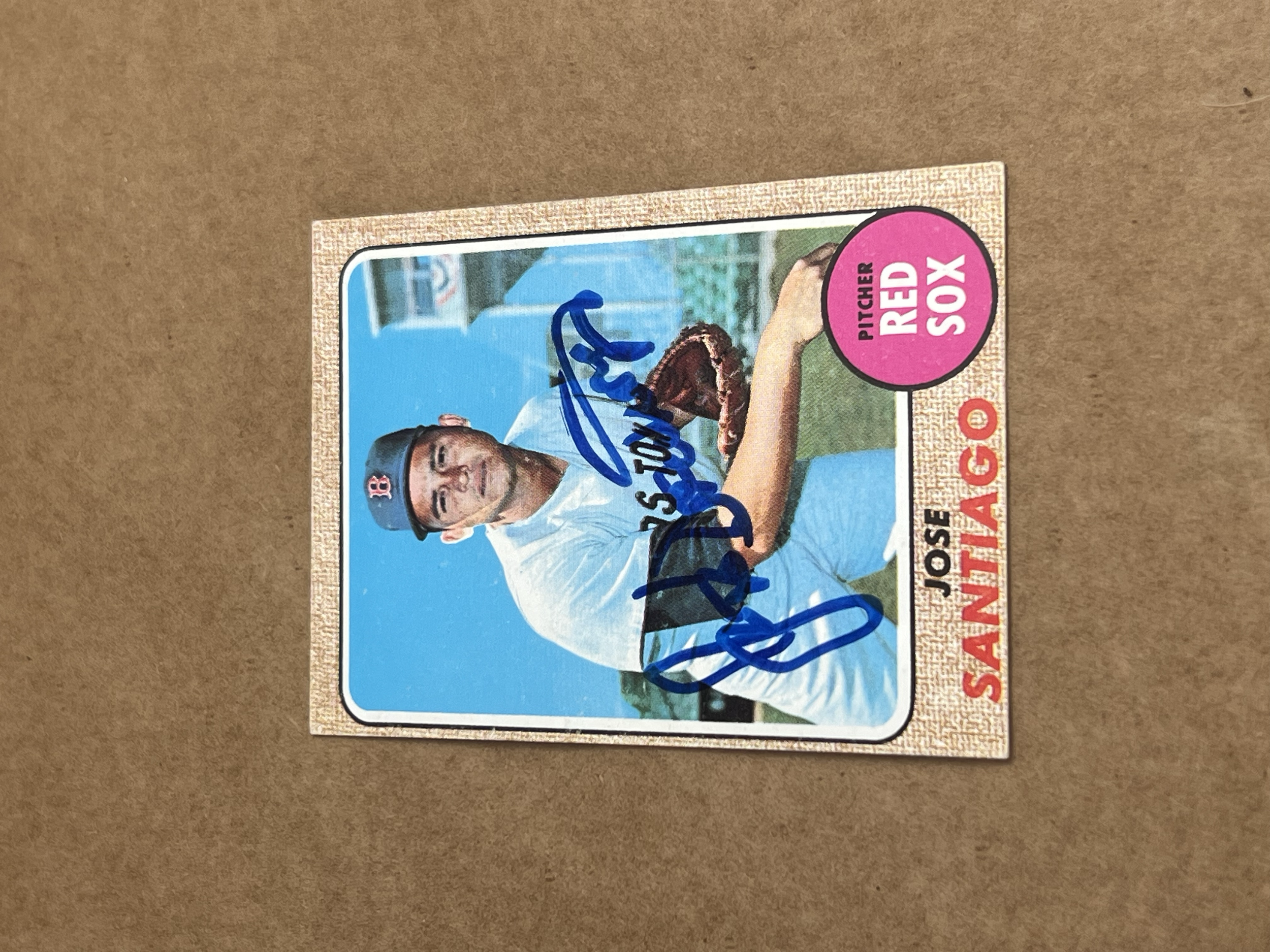 José Santiago (Autograph) Topps 1968 Front.png