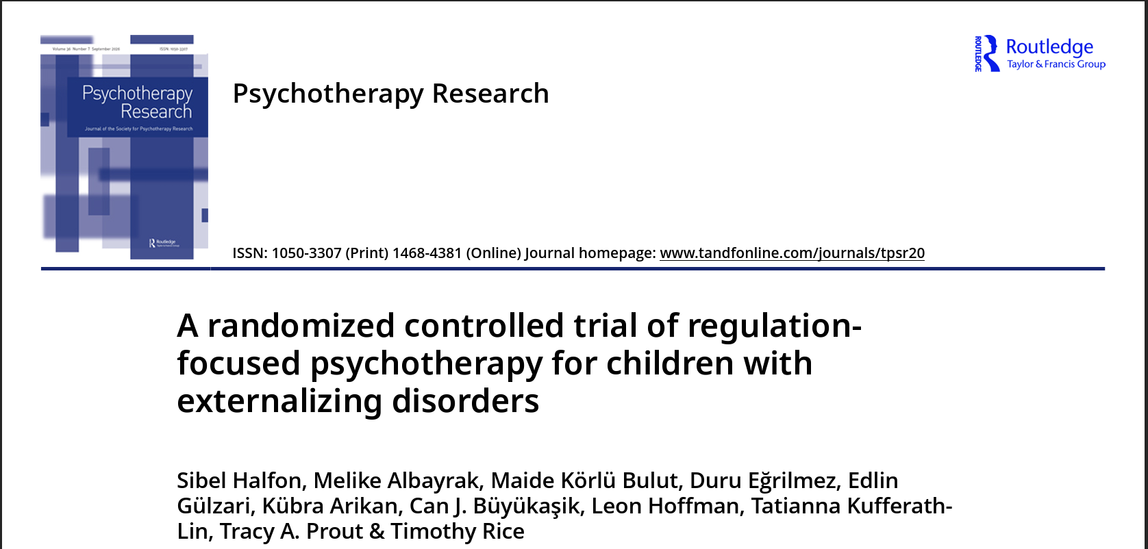 the headline of the regulation focused psychotherapy article