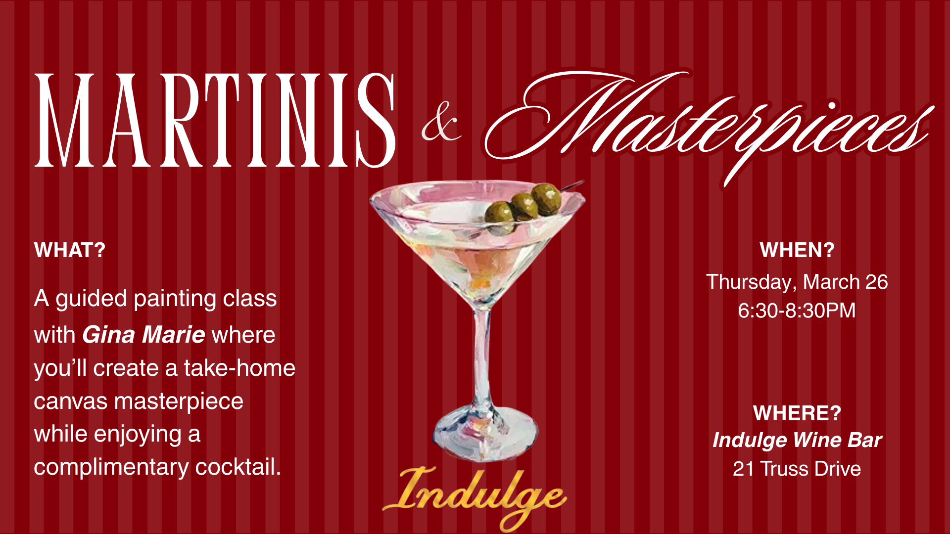 Martinis &amp; Masterpieces