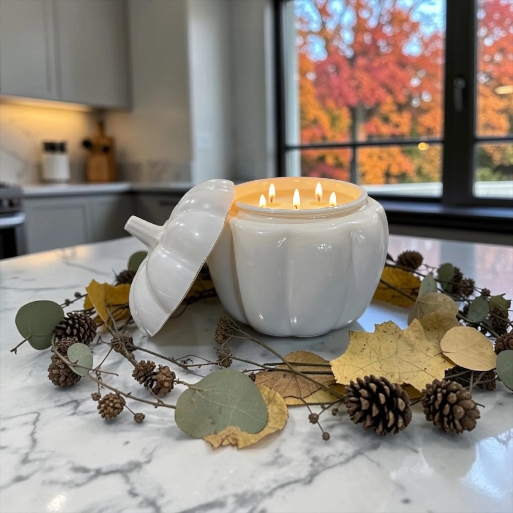 Jumbo Pumpkin Candle (5-Wick)