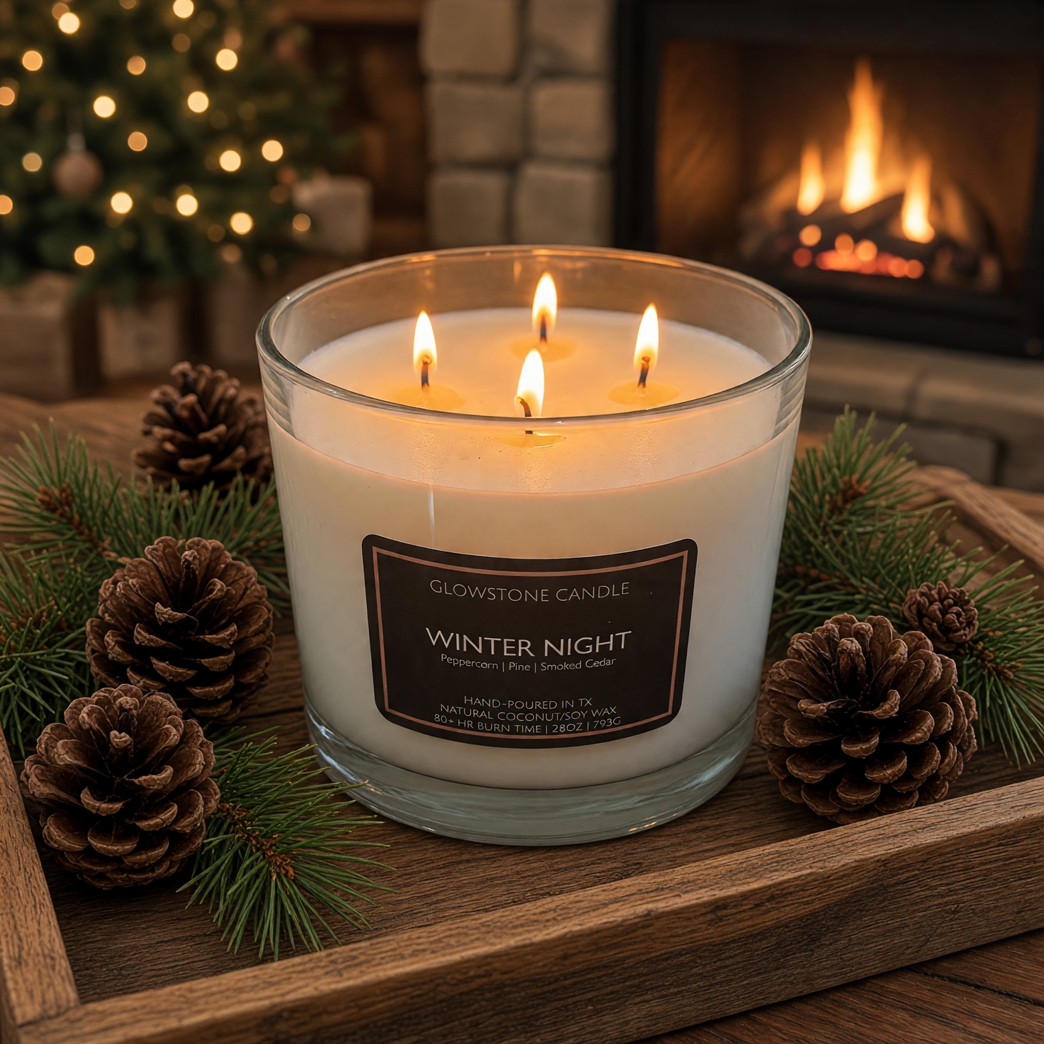 Winter Night Candle (4-Wick)