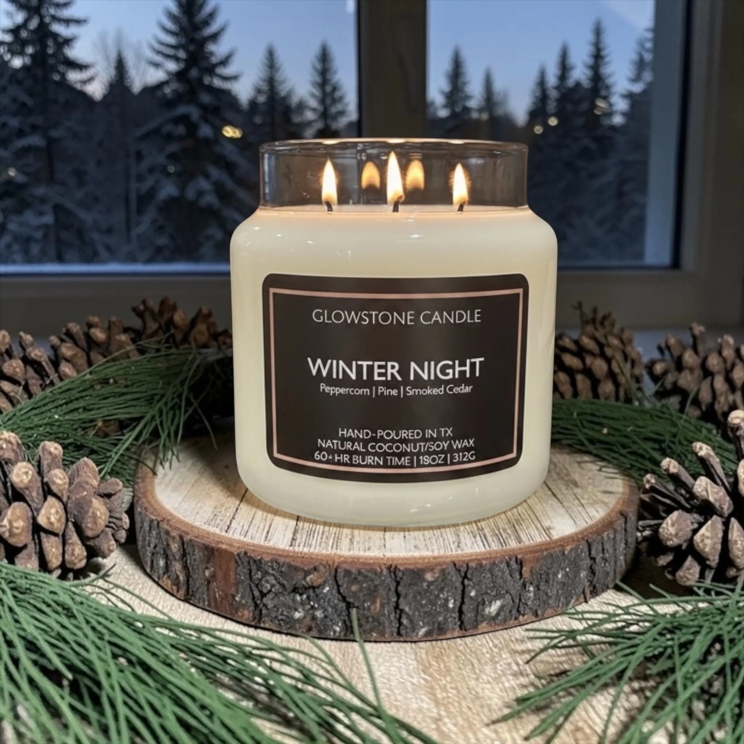Winter Night Candle