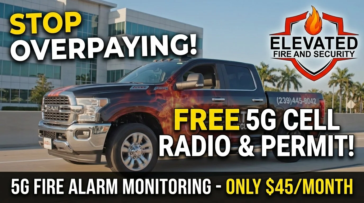 Upgrade to 5G Fire Alarm Monitoring for $45/Month (With a FREE Radio &amp; Permit!)