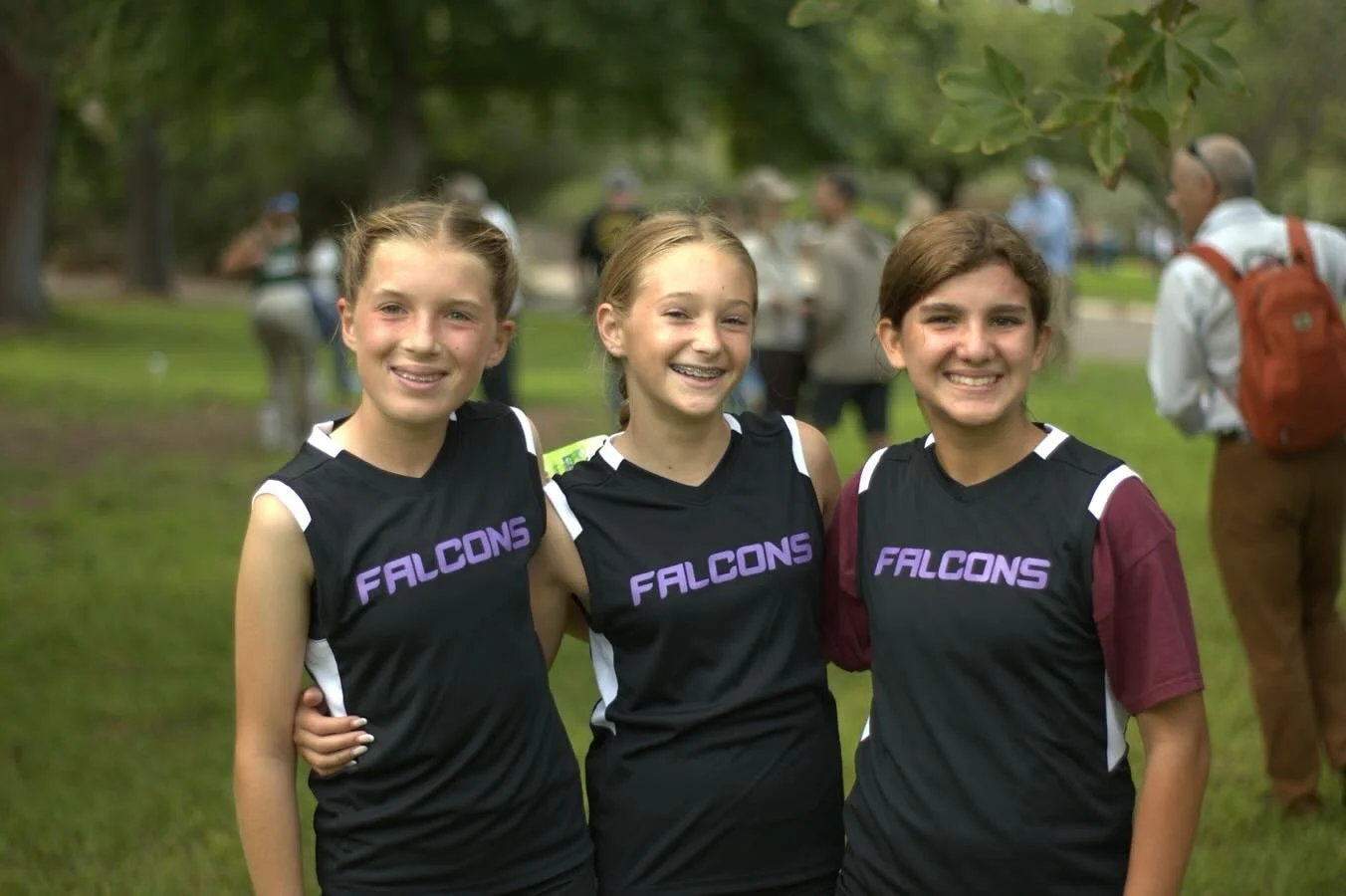 Go Falcons! The cross country team came out and competed today at our first meet.