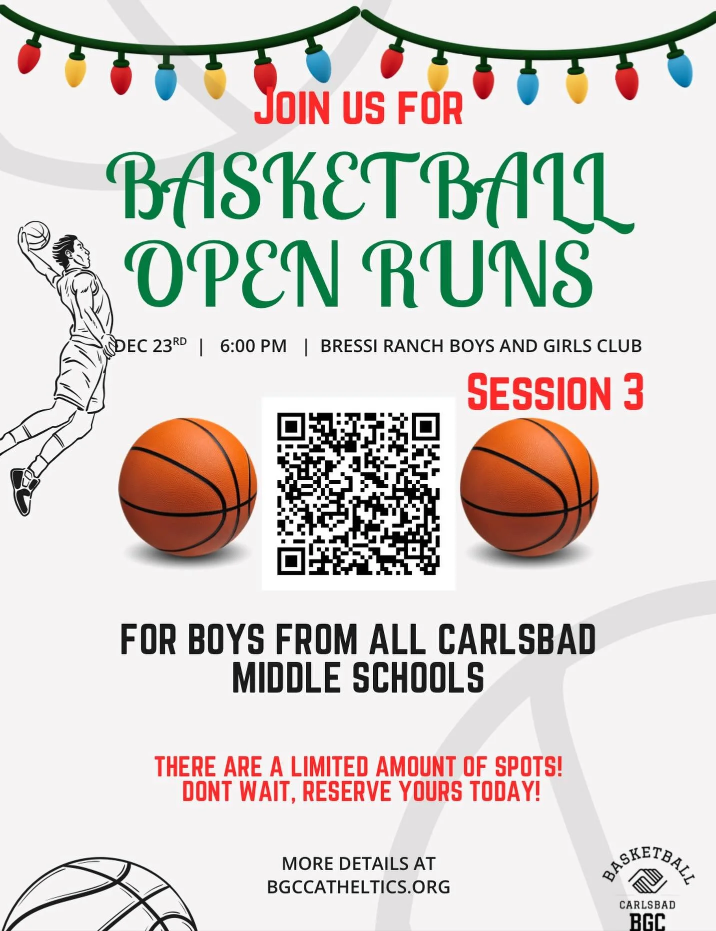 Home for the holidays?  Come join us for some open runs this Christmas break! Reserve your spot today! 🔗 in bio