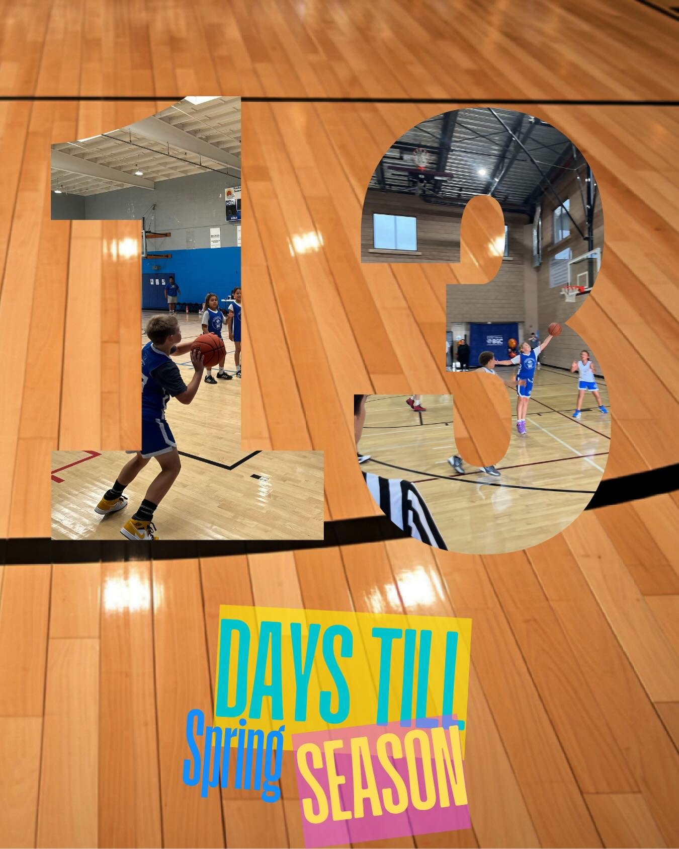 13 days till our Spring Youth Basketball season! Sign up today!