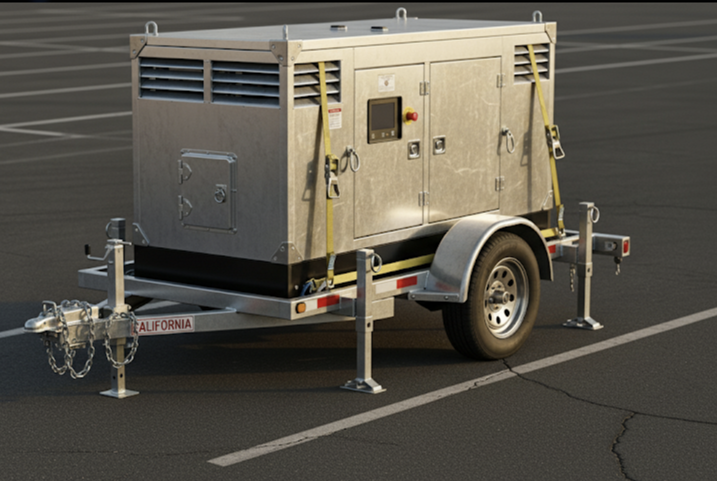 Small trailer microgrid system