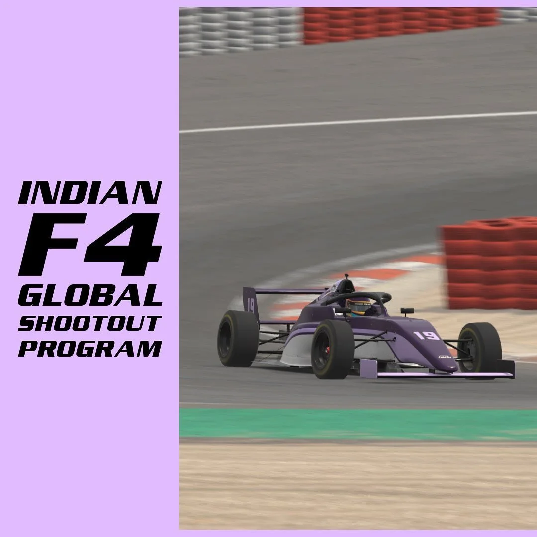 I have been selected for the Indian F4 Global Shootout Program!

This program selected myself and 9 other participants out of a pool of 150! We will be meeting in France this July to compete to win:

Guaranteed seat in Indian F4 for the 2024 season, 