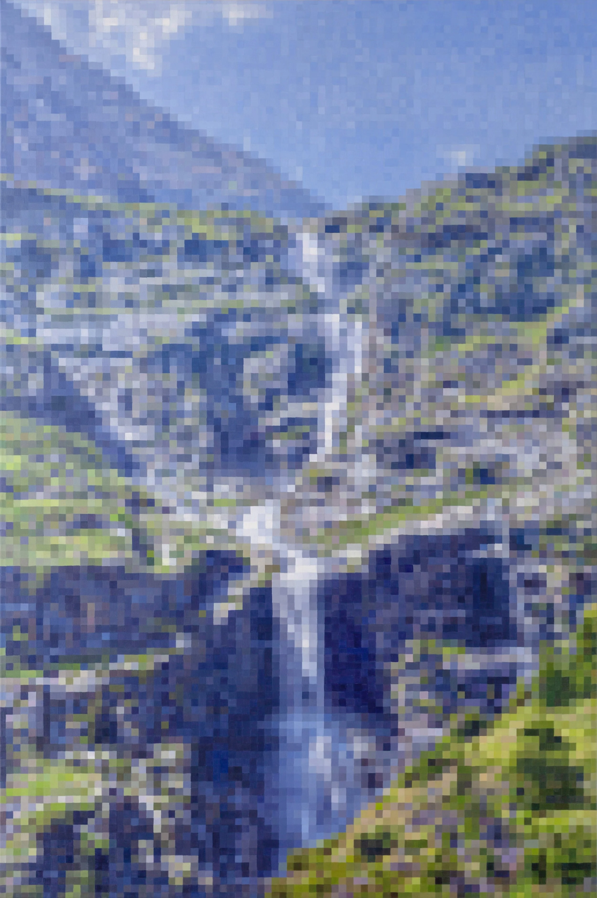 Waterfall 122x81cm oil on linen