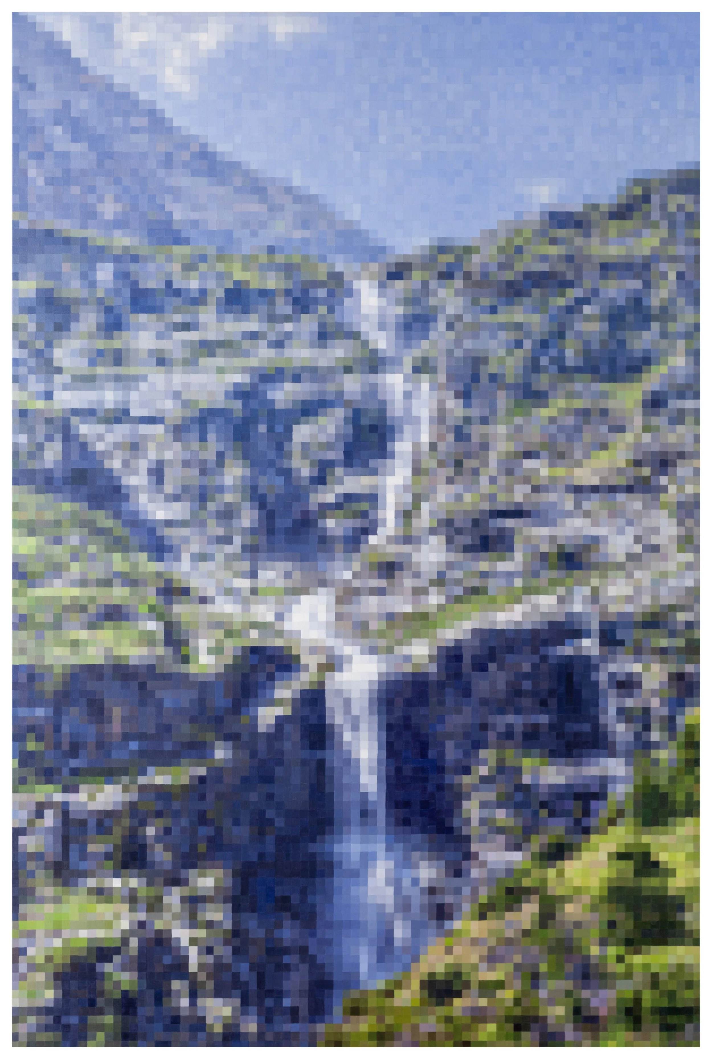 Waterfall 122x81cm oil on linen