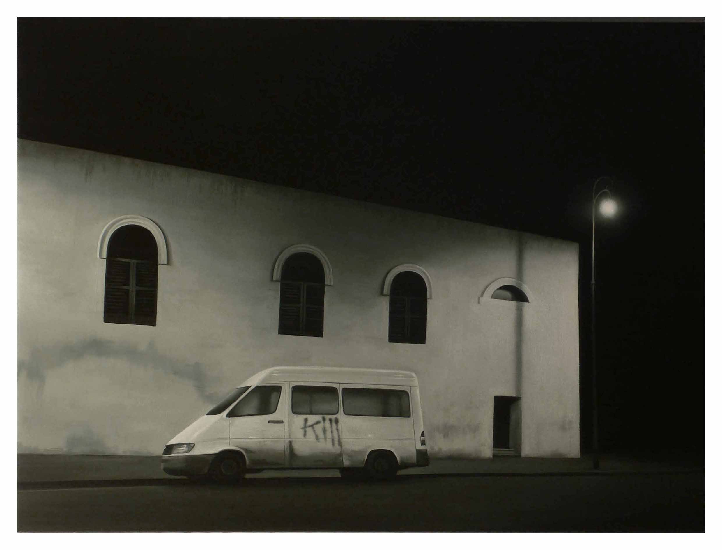 Wrong Direction. Oil on linen. 40x60cm