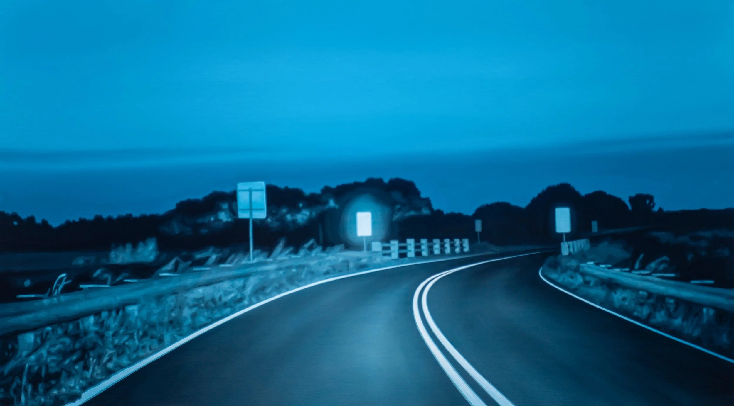 The Crossing. Oil on linen. 46x81cm