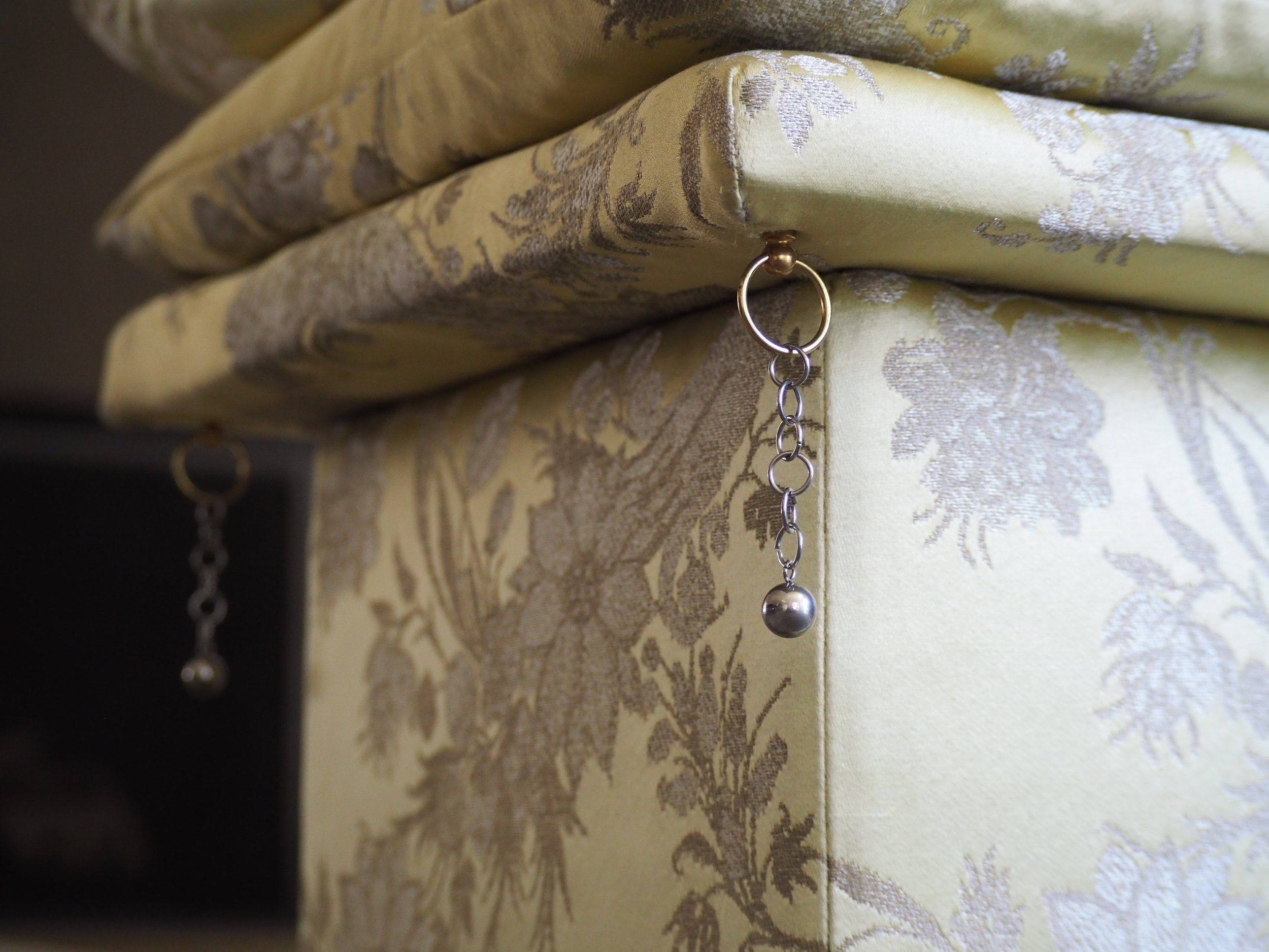 SHOWN WITH RUBELLI SILK JACQUARD