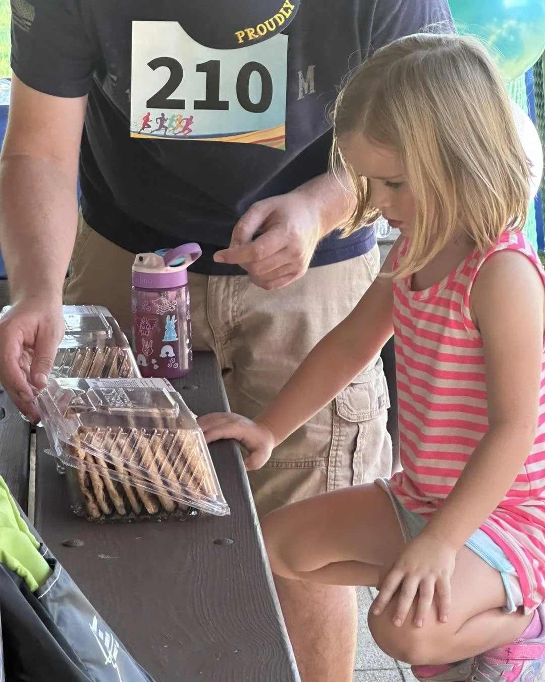Dad Bill helping one of our youngest participants select her favorite!