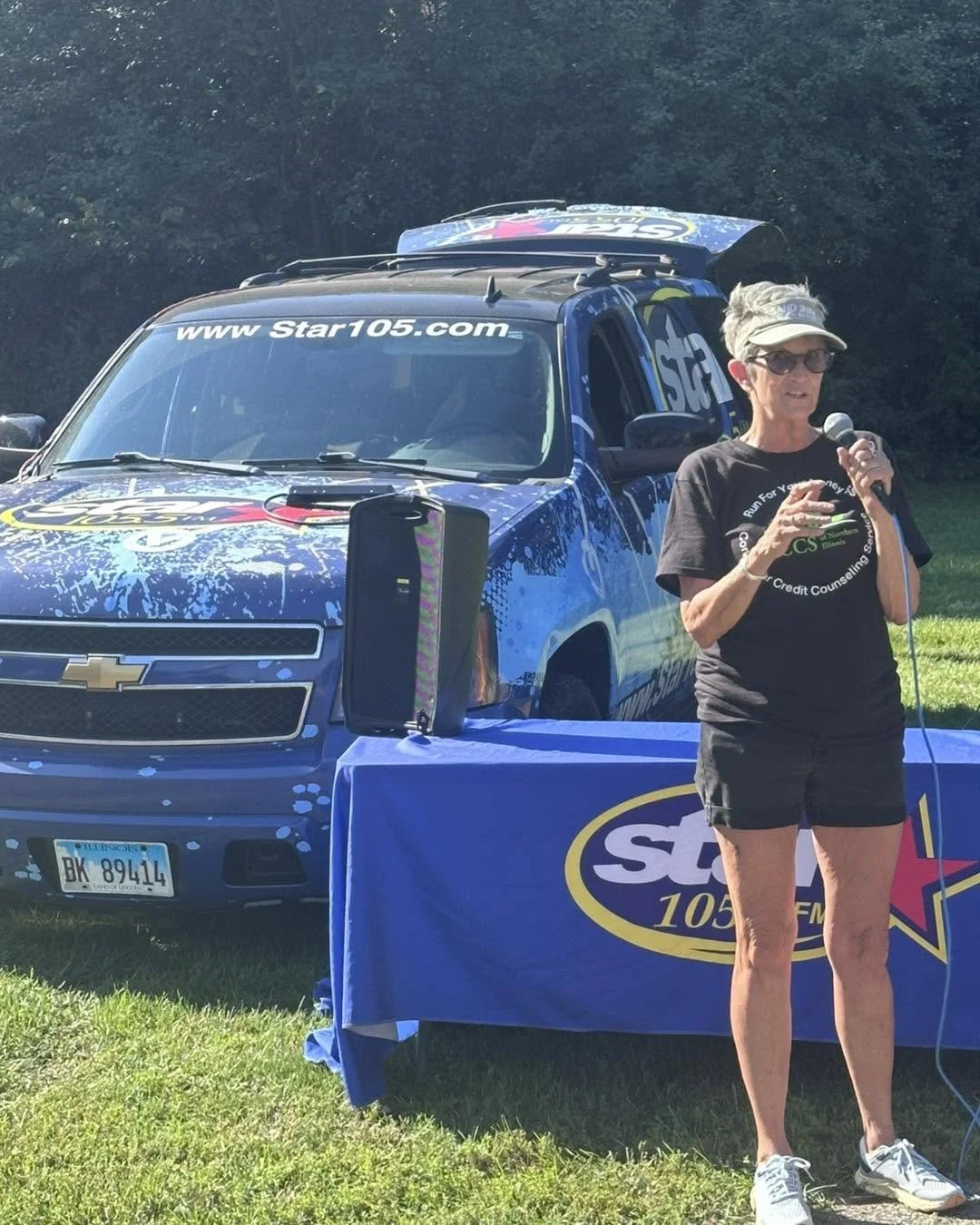 Starting the race with audio from Star 105.5 assisting!