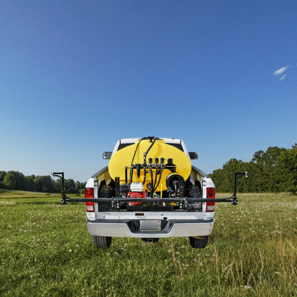 Truck-Mount Skid Sprayer, 150 to 400 gallon tanks, built for Alberta Counties & Towns.