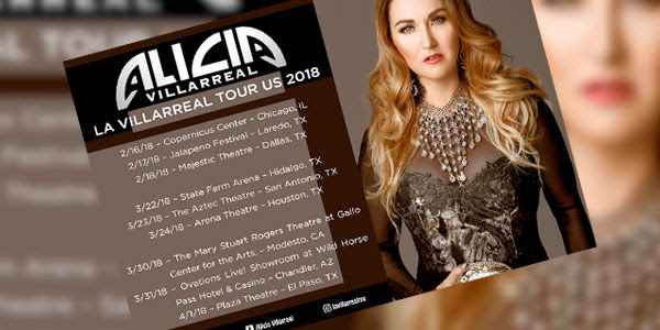 Alicia Villarreal anunció la primera parte de su gira por Estados Unidos