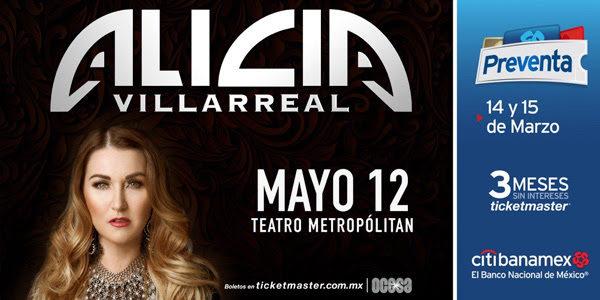 Alicia Villarreal regresa a los escenarios y se presentará el 12 de mayo en el Teatro Metropólitan