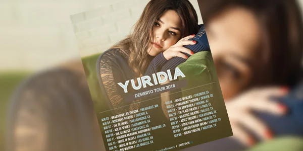 Estas son las primeras 18 fechas de Yuridia y su Desierto Tour en Estados Unidos