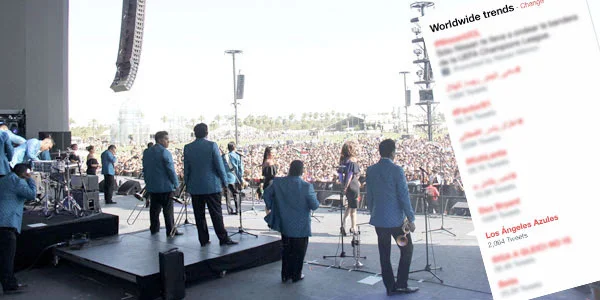 Los Ángeles Azules hicieron historia en Coachella, el festival más importante del mundo, conquistaron a la audiencia y se convirtieron en tendencia a nivel mundial en las redes sociales