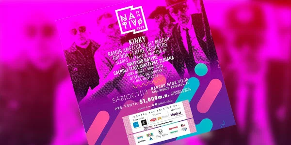 Kinky formará parte de la primera edición del Nativo Fest en Baja California