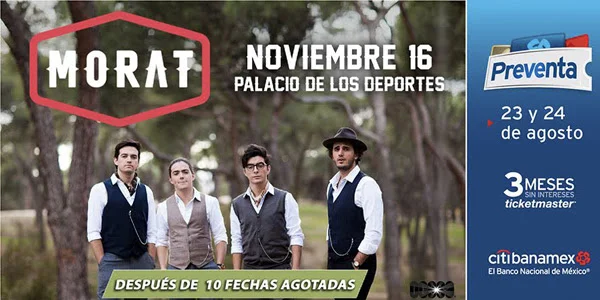 Morat prepara algo muy especial para su show en el Palacio de los Deportes el 16 de noviembre