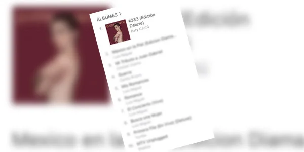 Paty Cantú debutó en el #1 del chart de Álbumes Pop de iTunes con la Edición Deluxe de #333