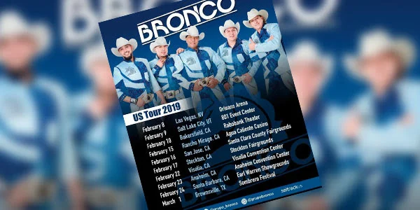 Bronco cerró el año con más de 60 shows en Estados Unidos y anunció las primeras fechas del 2019 en ese país